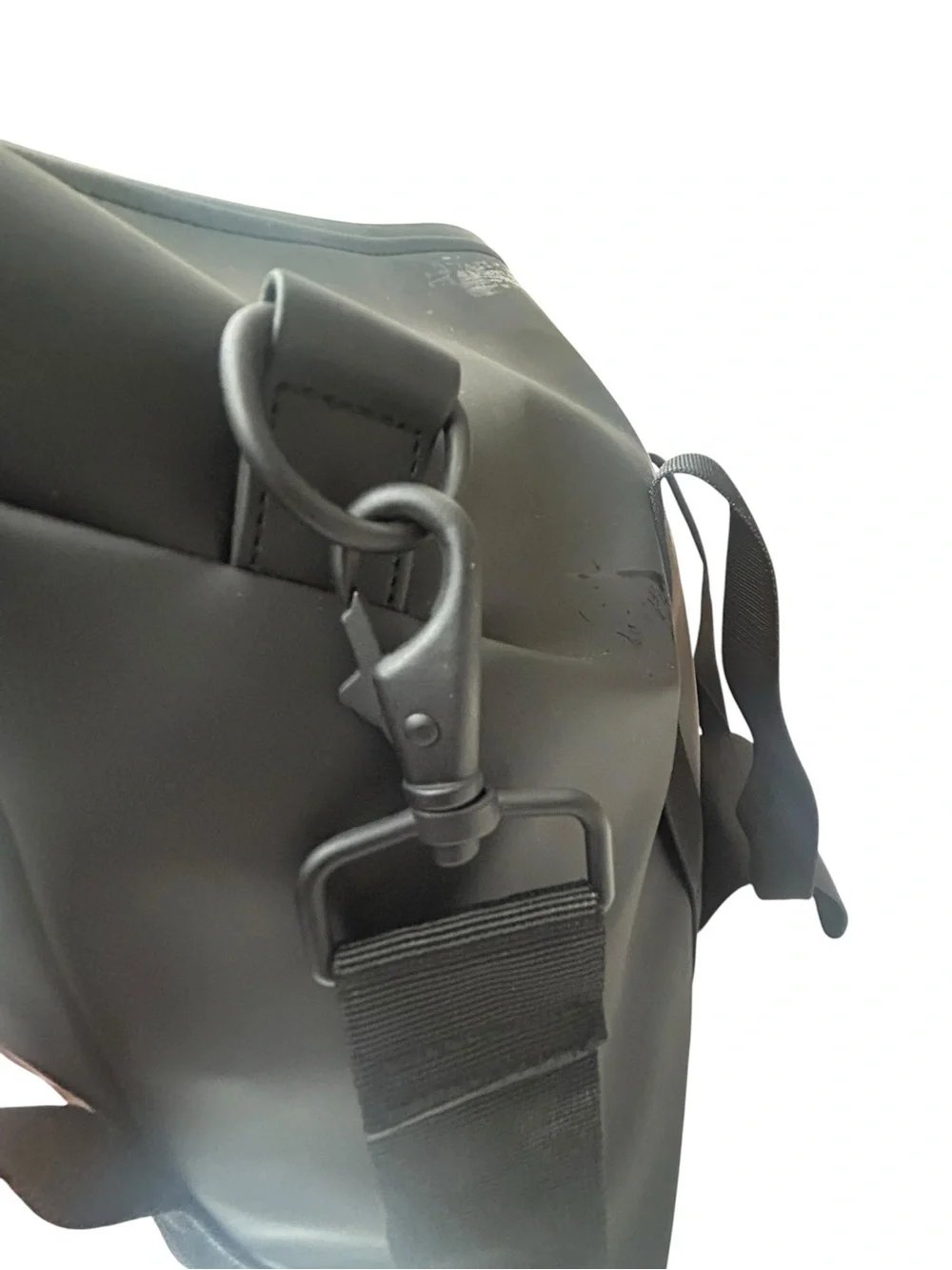 Rains Twitch Black Water-Resistant Weekender Duffel Bag